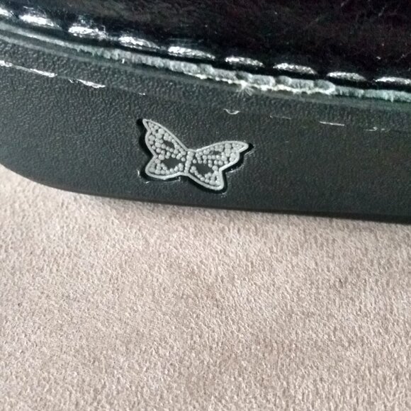 ALEGRIA BLACK CHUNKY MARY JANE SHOES LEATHER STRAP WORK SIZE 39 - Picture 9 of 10